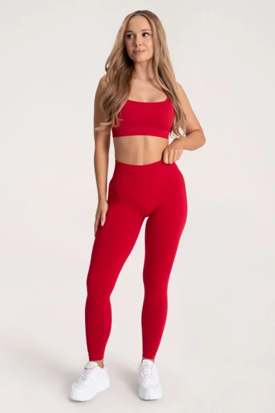 Gym Glamour Legíny Second Skin push up Red