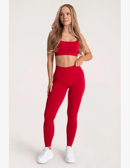 Gym Glamour Legíny Second Skin push up Red