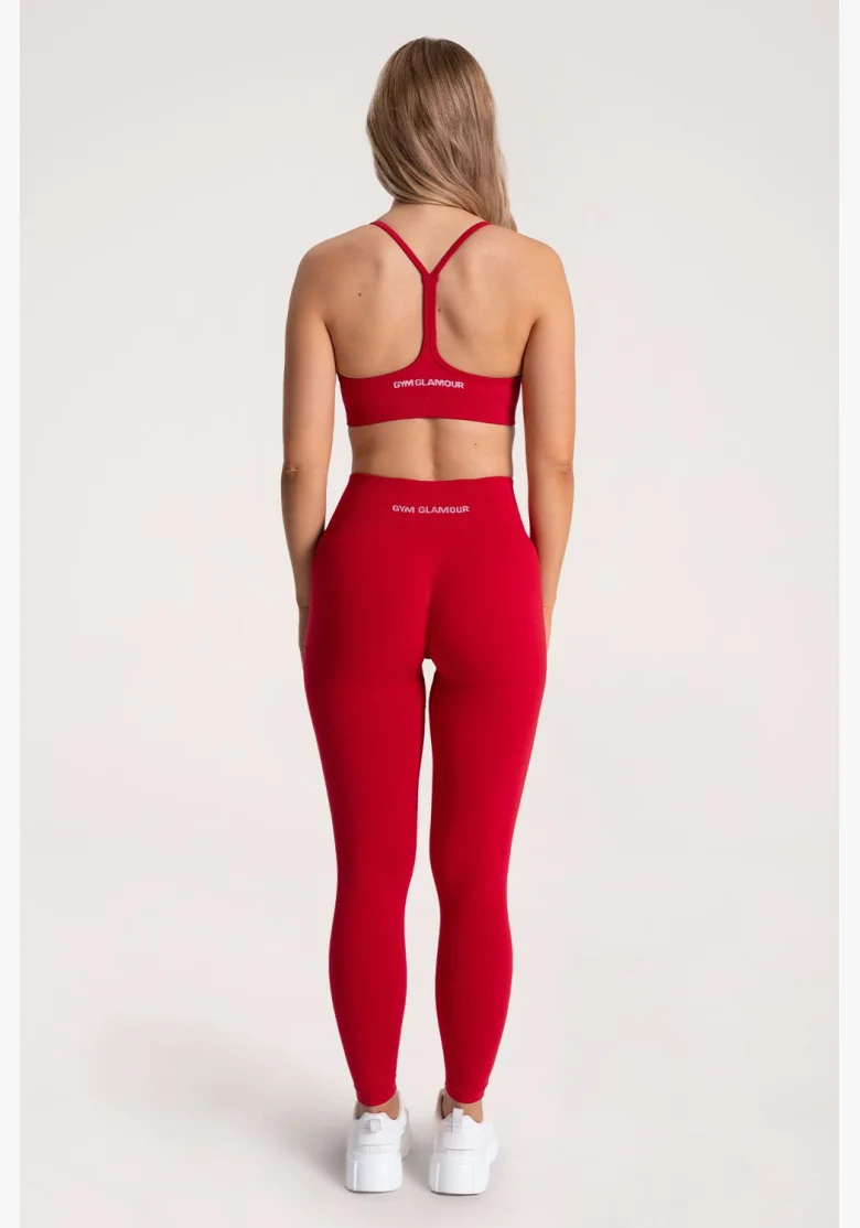 Gym Glamour Legíny Second Skin push up Red