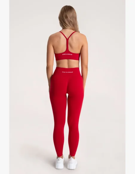 Gym Glamour Legíny Second Skin push up Red