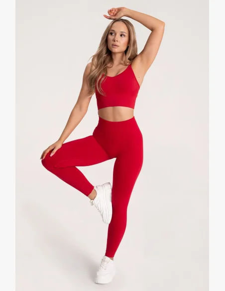 Gym Glamour Legíny Second Skin push up Red
