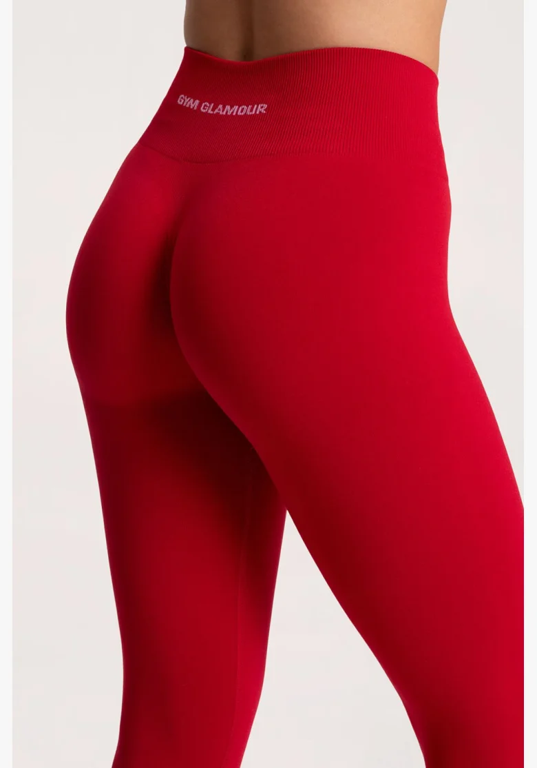 Gym Glamour Legíny Second Skin push up Red