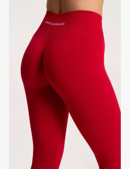 Gym Glamour Legíny Second Skin push up Red