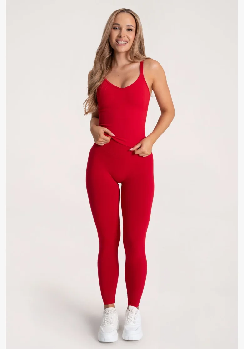 Gym Glamour Legíny Second Skin push up Red