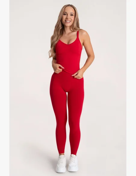 Gym Glamour Legíny Second Skin push up Red