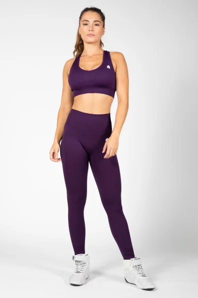Gorilla Wear dámské bezešvé legíny Neiro – fialová
