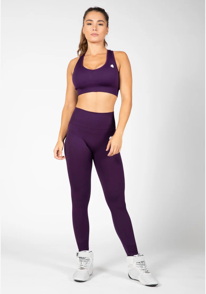 Gorilla Wear dámské bezešvé legíny Neiro – fialová
