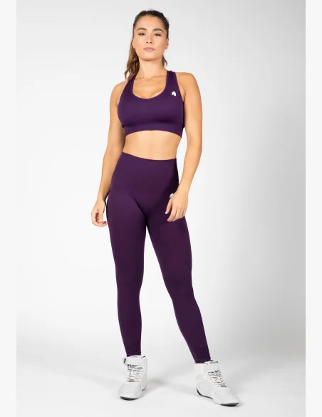 Gorilla Wear dámské bezešvé legíny Neiro – fialová