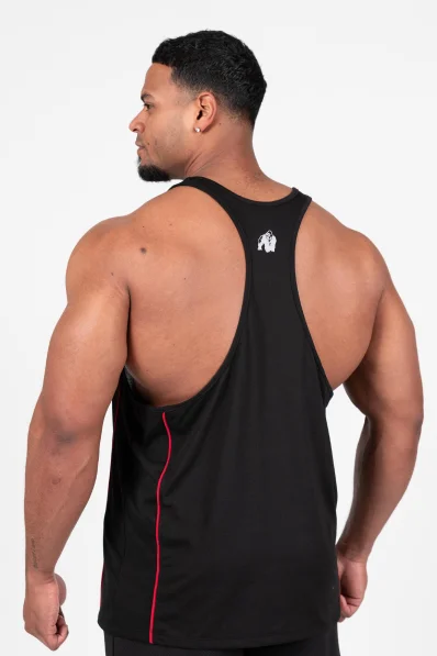 Gorilla Wear pánské tílko Casper Stringer – černá / červená 2