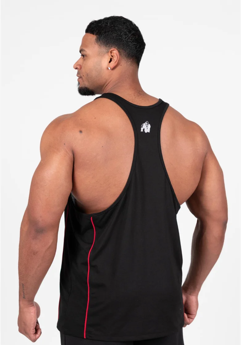 Gorilla Wear pánské tílko Casper Stringer – černá / červená