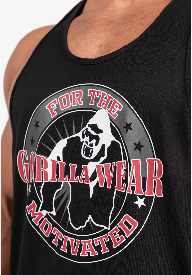 Gorilla Wear pánské tílko Casper Stringer – černá / červená