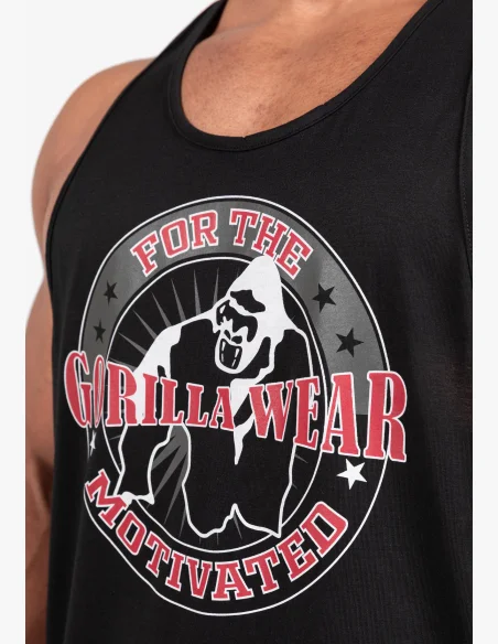 Gorilla Wear pánské tílko Casper Stringer – černá / červená