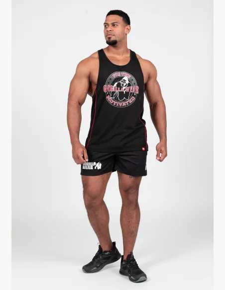 Gorilla Wear pánské tílko Casper Stringer – černá / červená