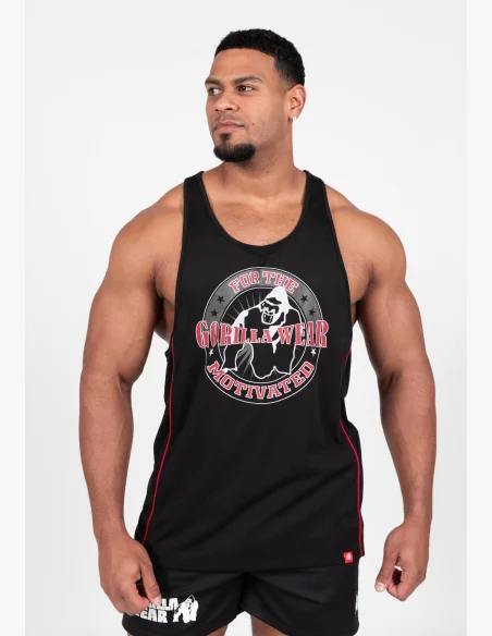 Gorilla Wear pánské tílko Casper Stringer – černá / červená
