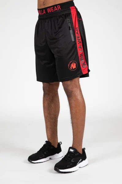 Gorilla Wear pánské šortky Atlanta – černo/červené
