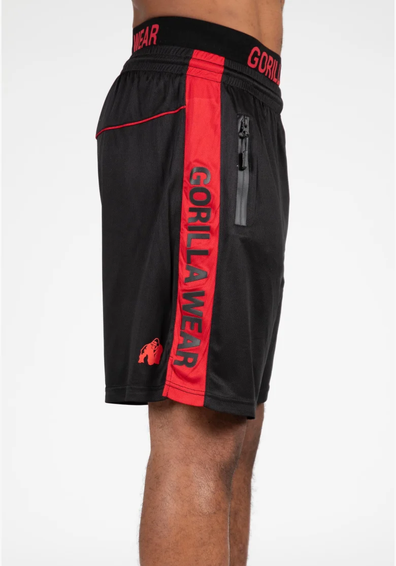 Gorilla Wear pánské šortky Atlanta – černo/červené
