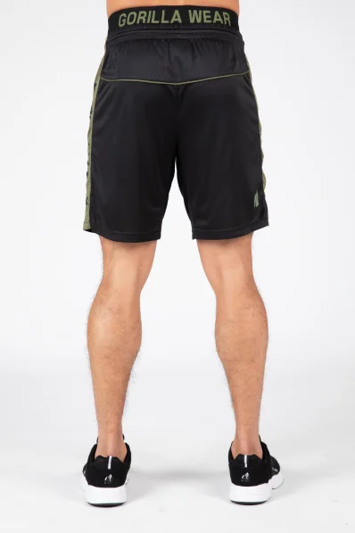 Gorilla Wear pánské šortky Atlanta – černo/zelené 2