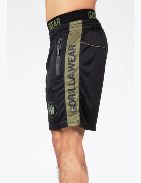 Gorilla Wear pánské šortky Atlanta – černo/zelené