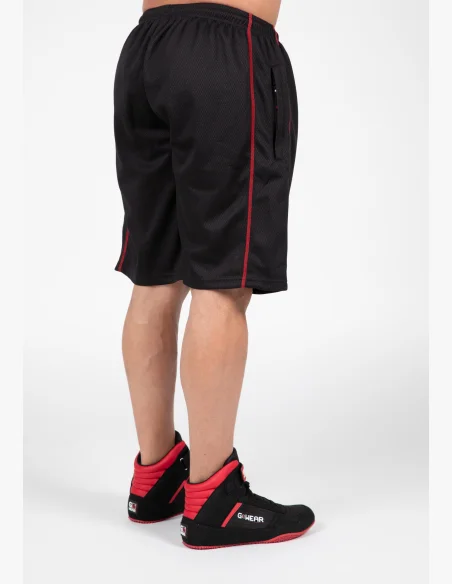 Gorilla Wear pánské šortky Wallace Mesh – černá / červená