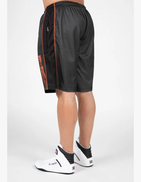 Gorilla Wear pánské šortky Wallace Mesh – šedá / oranžová