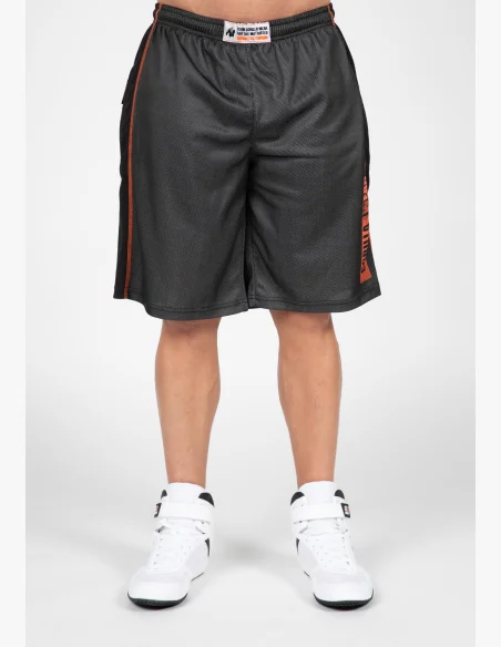 Gorilla Wear pánské šortky Wallace Mesh – šedá / oranžová