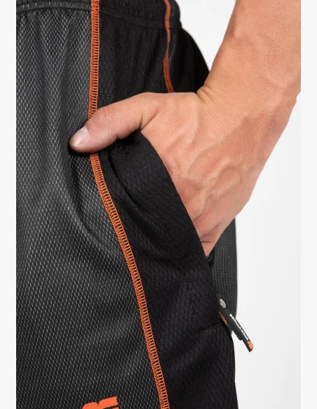 Gorilla Wear pánské šortky Wallace Mesh – šedá / oranžová