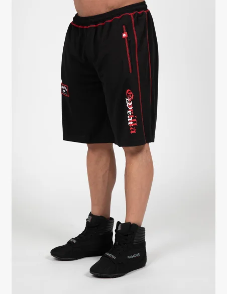 Gorilla Wear pánské šortky Marlow Mesh – černá / červená