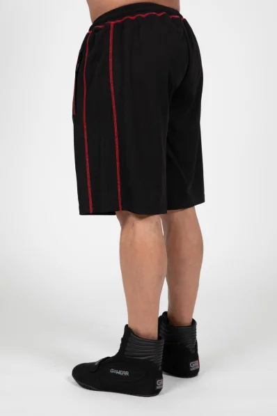 Gorilla Wear pánské šortky Marlow Mesh – černá / červená 2