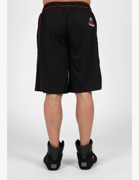 Gorilla Wear pánské šortky Marlow Mesh – černá / červená