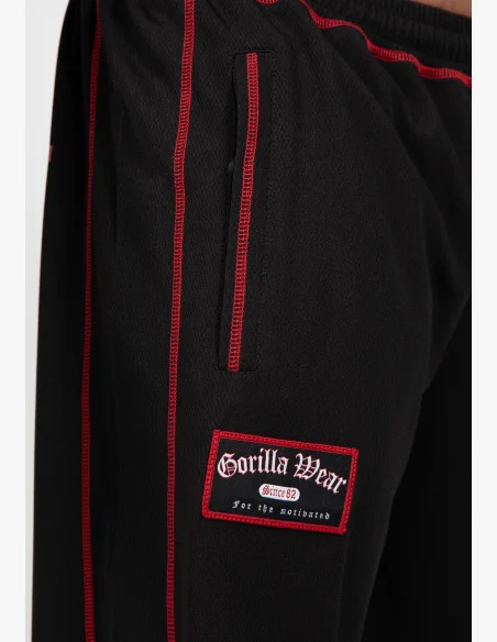 Gorilla Wear pánské šortky Marlow Mesh – černá / červená