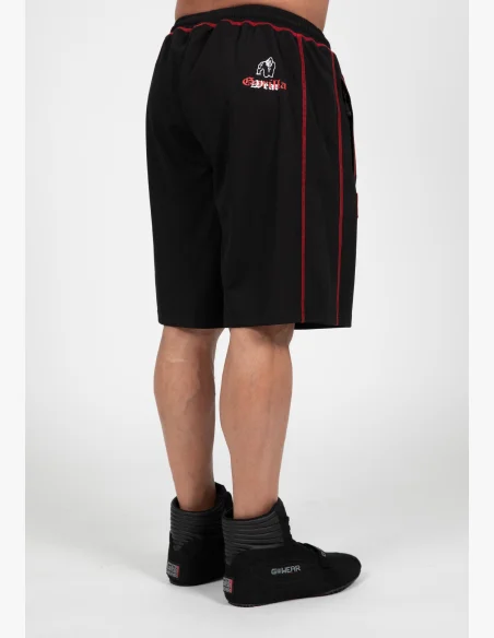 Gorilla Wear pánské šortky Marlow Mesh – černá / červená