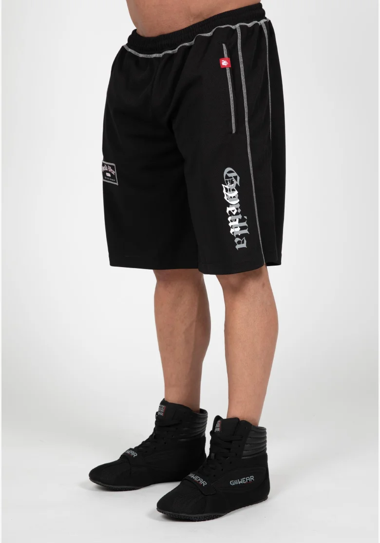 Gorilla Wear pánské šortky Marlow Mesh – černá / šedá