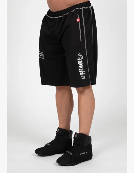 Gorilla Wear pánské šortky Marlow Mesh – černá / šedá