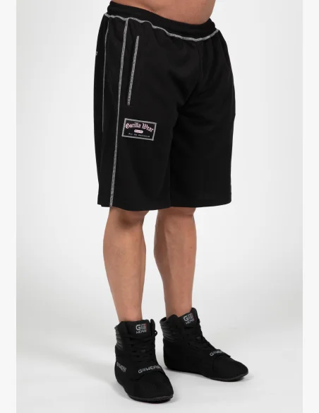 Gorilla Wear pánské šortky Marlow Mesh – černá / šedá