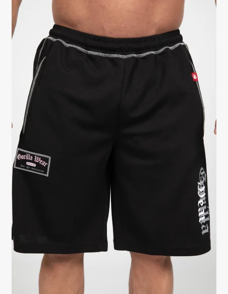 Gorilla Wear pánské šortky Marlow Mesh – černá / šedá