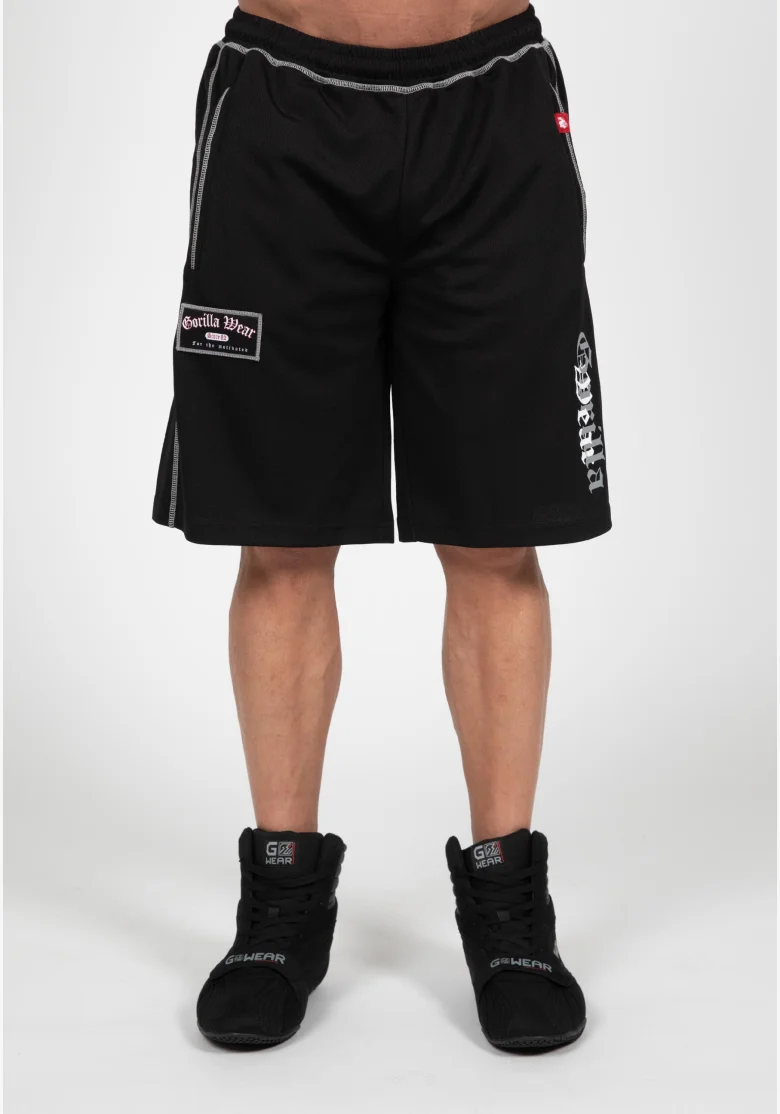 Gorilla Wear pánské šortky Marlow Mesh – černá / šedá
