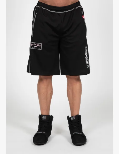 Gorilla Wear pánské šortky Marlow Mesh – černá / šedá