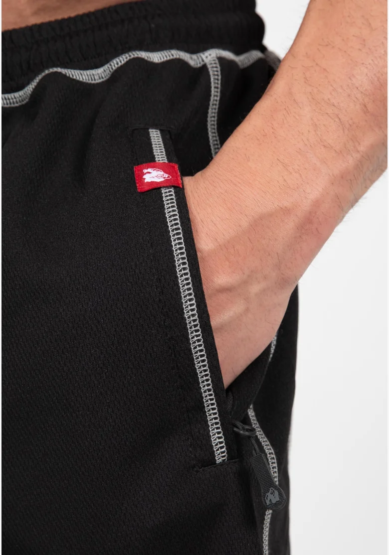Gorilla Wear pánské šortky Marlow Mesh – černá / šedá