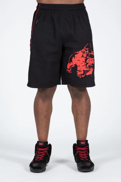 Gorilla Wear pánské šortky Buffalo Old School – černá / červená 2