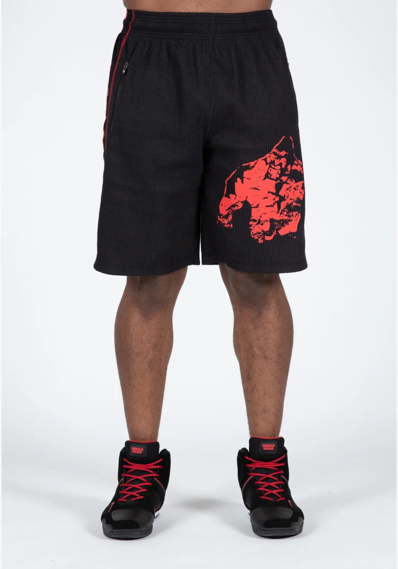 Gorilla Wear pánské šortky Buffalo Old School – černá / červená