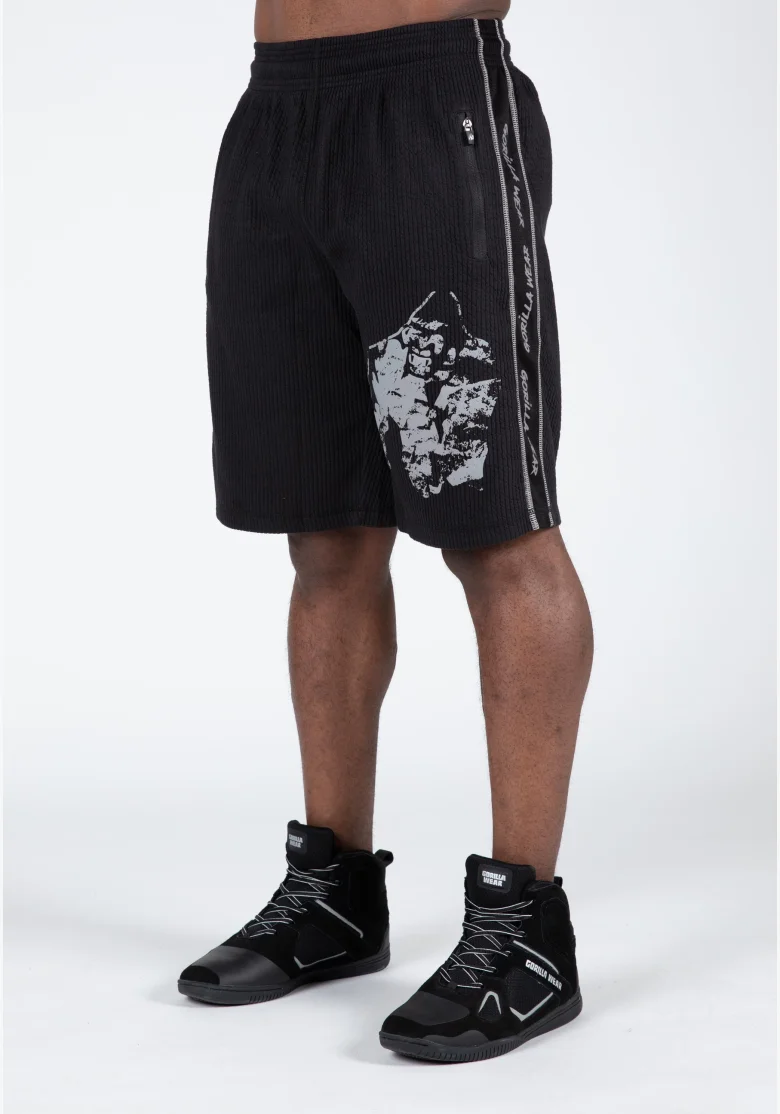 Gorilla Wear pánské šortky Buffalo Old School – černá / šedá