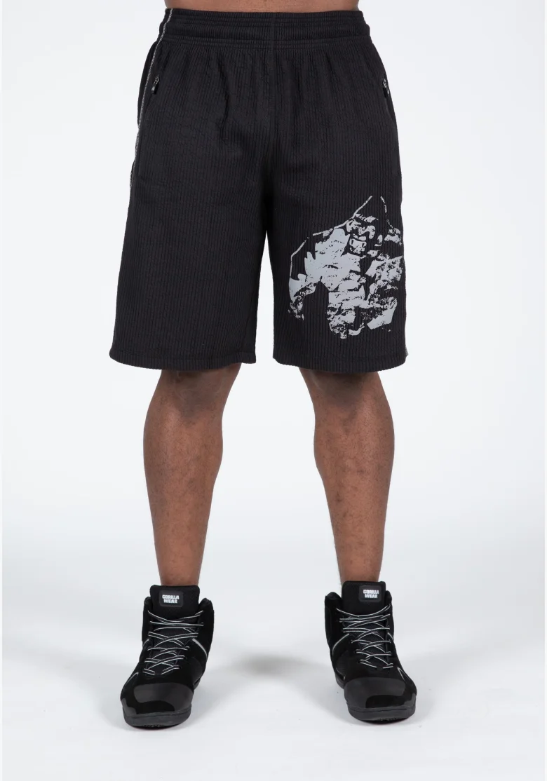 Gorilla Wear pánské šortky Buffalo Old School – černá / šedá