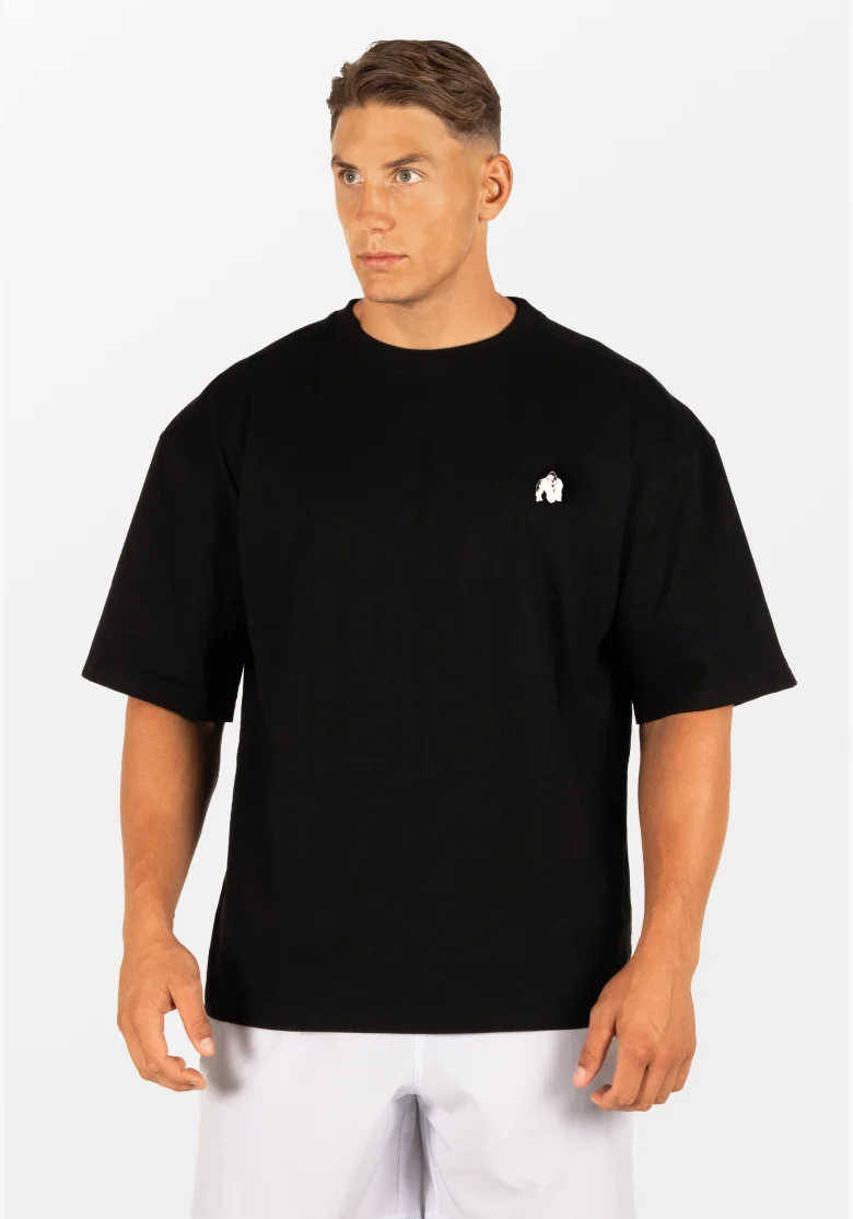 Gorilla Wear pánské oversized tričko Kingston – černá