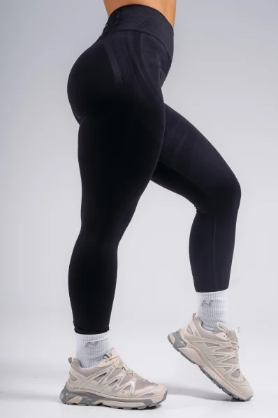 NEBBIA High-waist extra push-up legíny PRIMAL černé 2