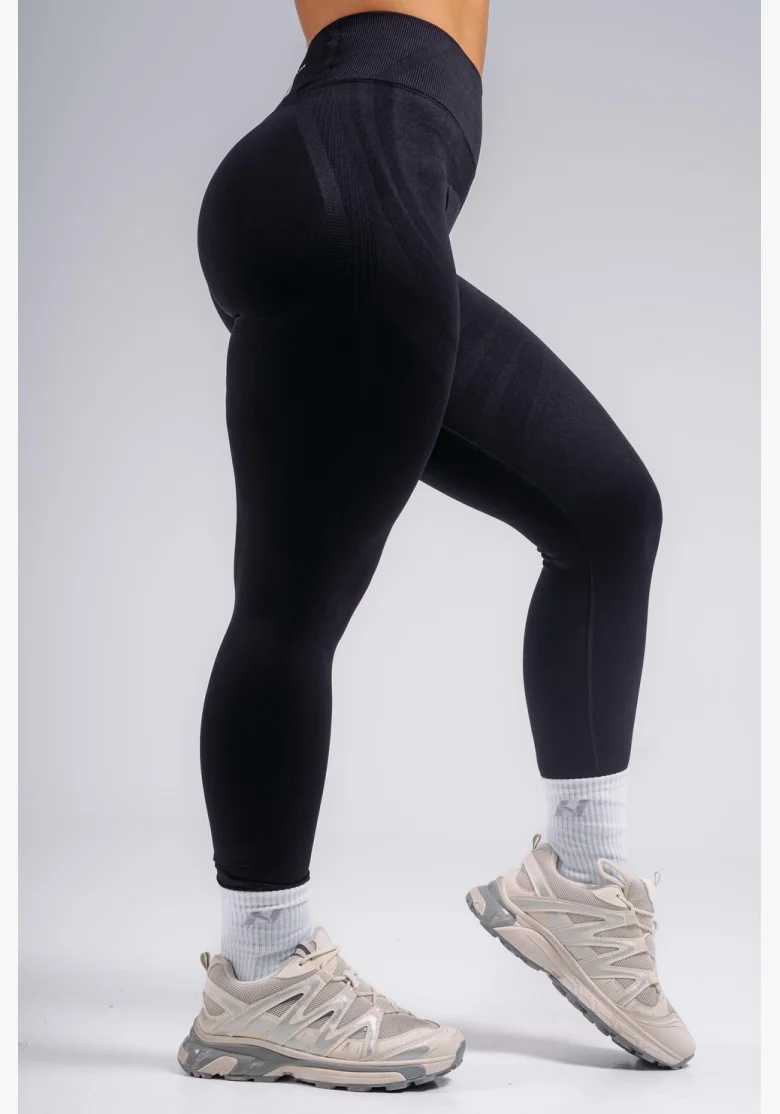 NEBBIA High-waist extra push-up legíny PRIMAL černé