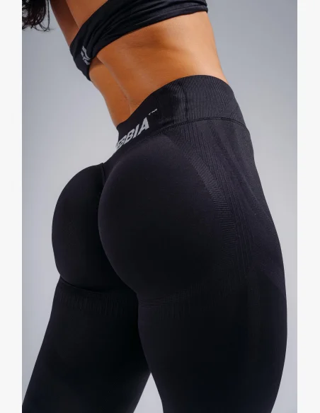 NEBBIA High-waist extra push-up legíny PRIMAL černé