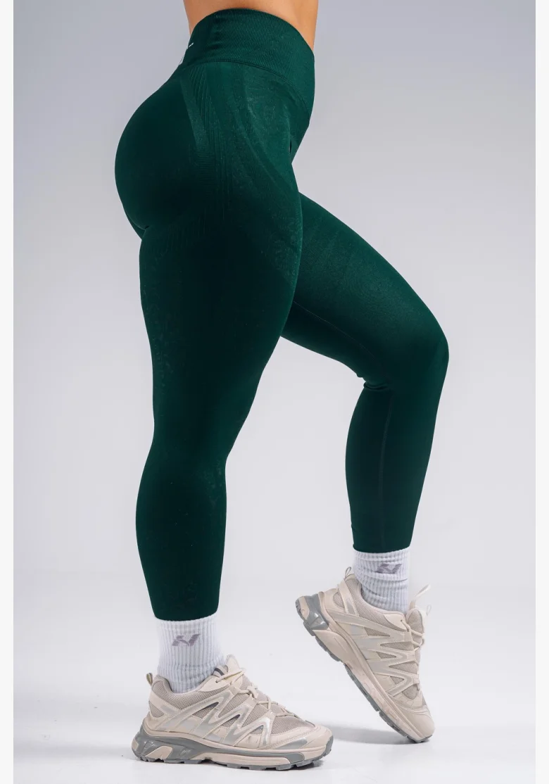 NEBBIA High-waist extra push-up legíny PRIMAL zelené