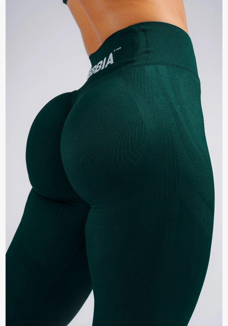 NEBBIA High-waist extra push-up legíny PRIMAL zelené