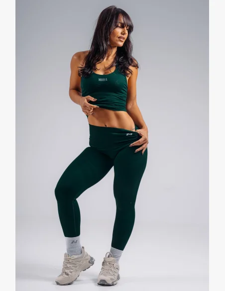 NEBBIA High-waist extra push-up legíny PRIMAL zelené