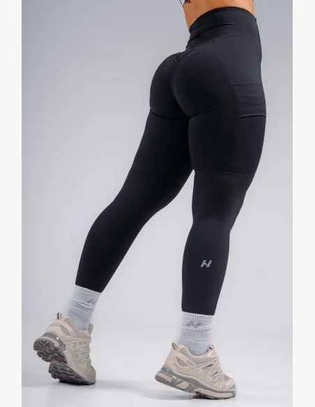 NEBBIA High-waist tvarující legíny s kapsami PRIMAL černé
